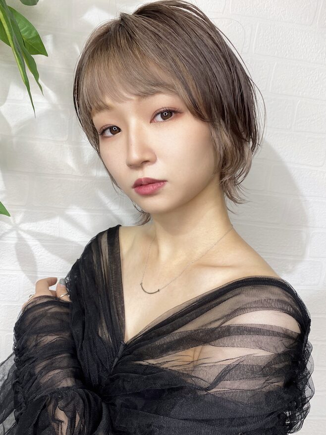 ブラウン ミルクティー 中野坂上 ヘアカラー