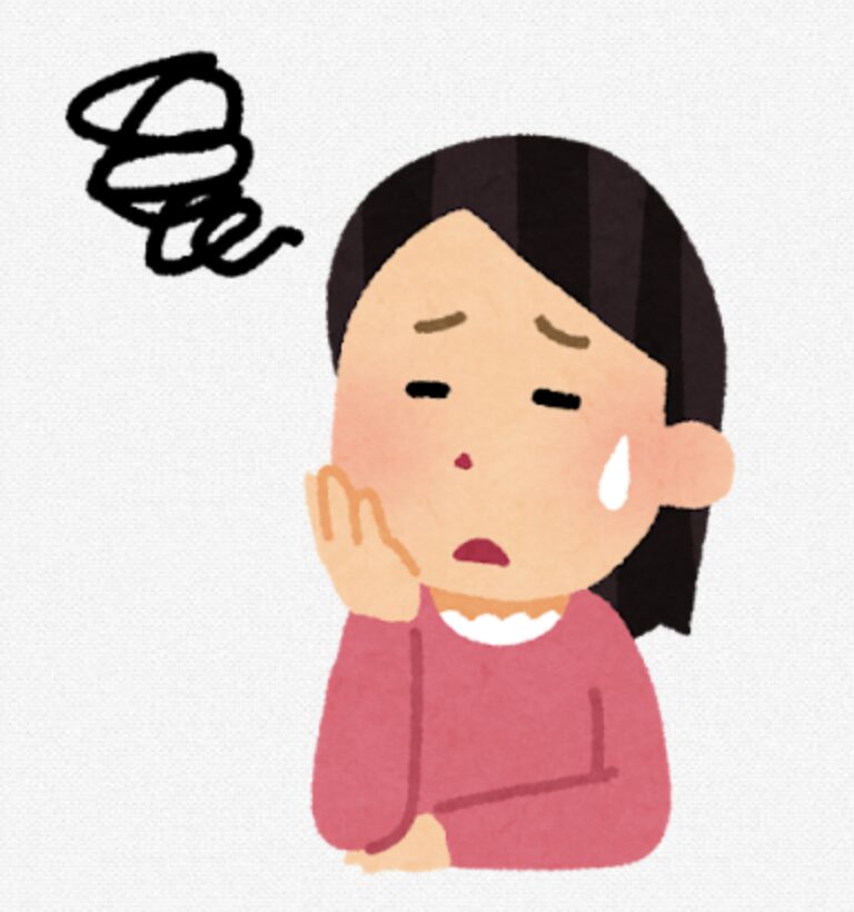 吹き出し　困り顔