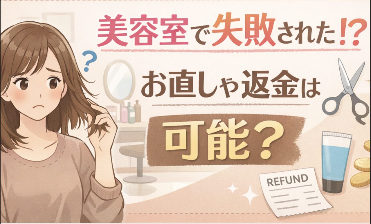 返金　美容室　失敗