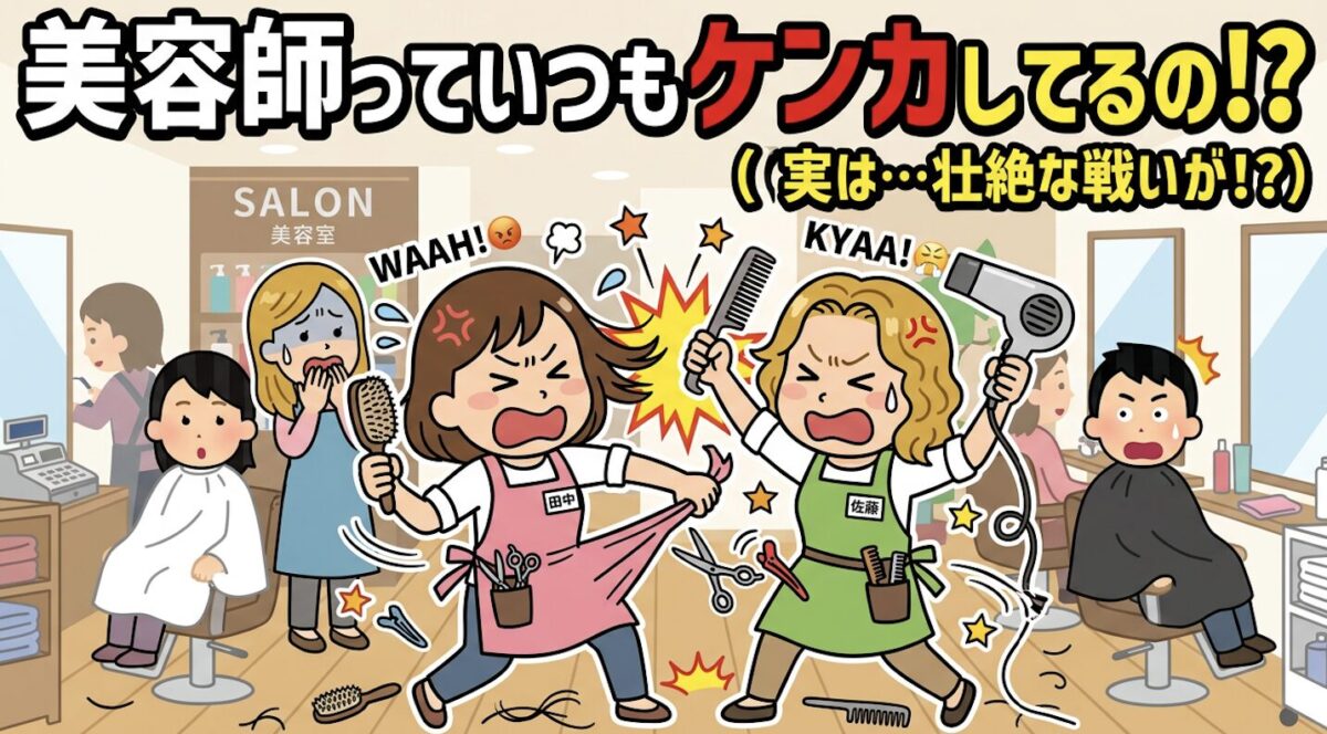 美容師　仲悪い　喧嘩