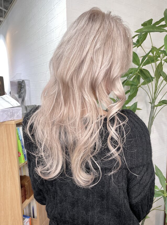 ミルクティー　ホワイトミルクティー　Re:ta  Hair【リタヘア】　ブリーチ　中野坂上